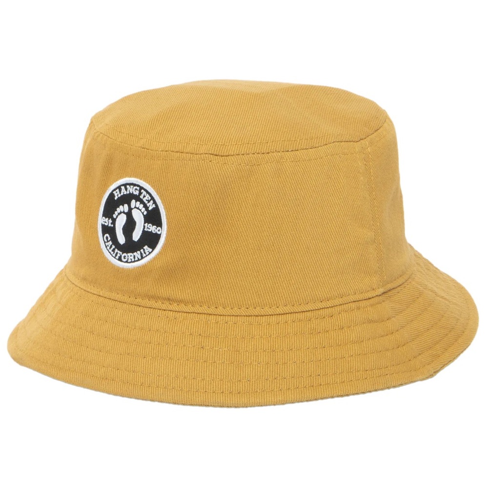 Hang Ten California Mustard Yellow Cotton Twill Bucket Hat